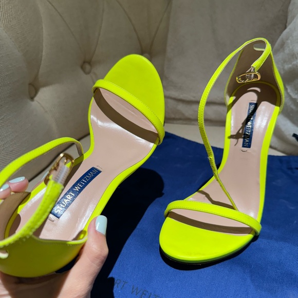 Staurt Weitzman Neon Strappy Heels (worn 2 times) - Picture 2 of 7